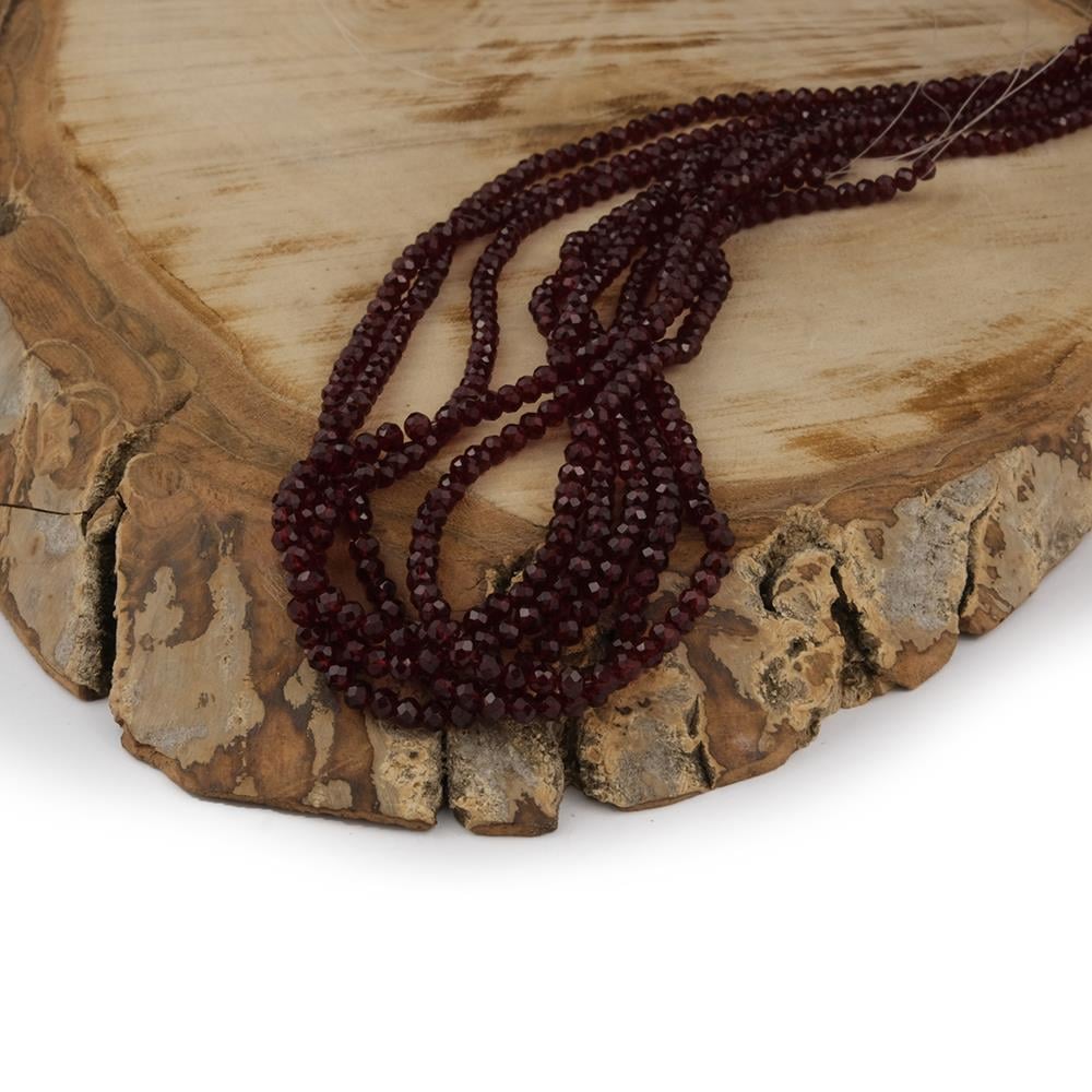 Kristal Boncuk 3 mm Bordo A062