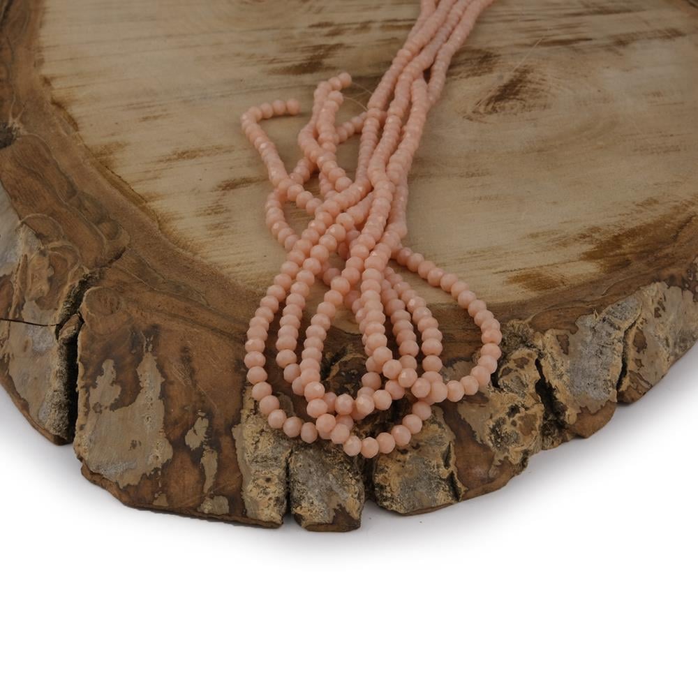Kristal Boncuk 3 mm Pembe A132