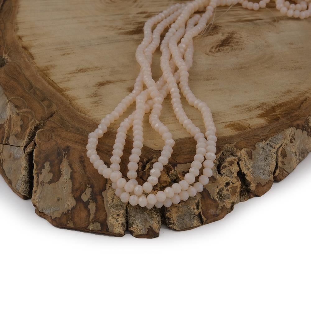 Kristal Boncuk 4 mm Pembe A131