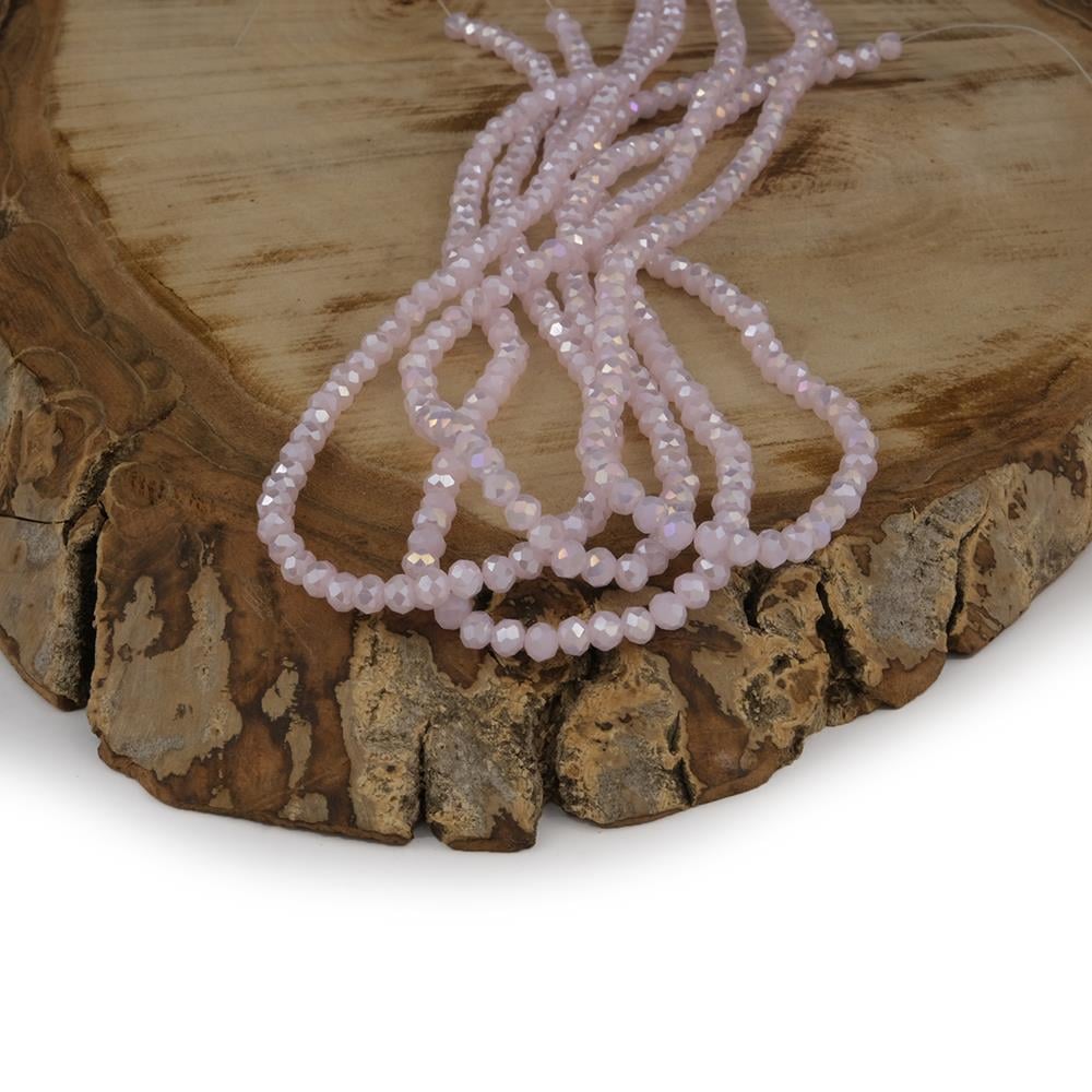 Kristal Boncuk 4 mm Pembe A157