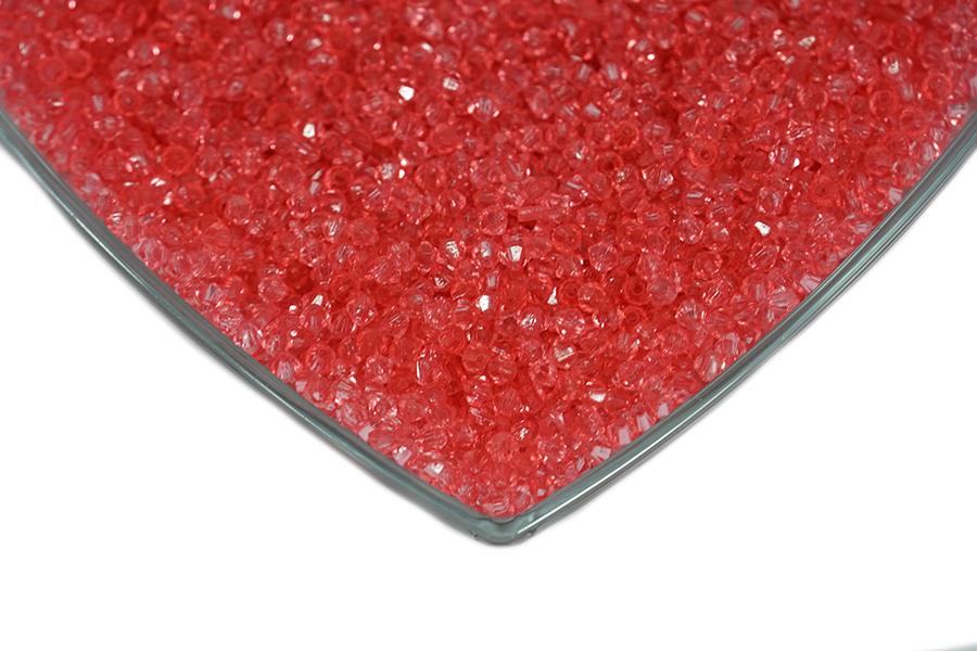 Kristalize Prizma Akrilik Boncuk Şeker Pembe