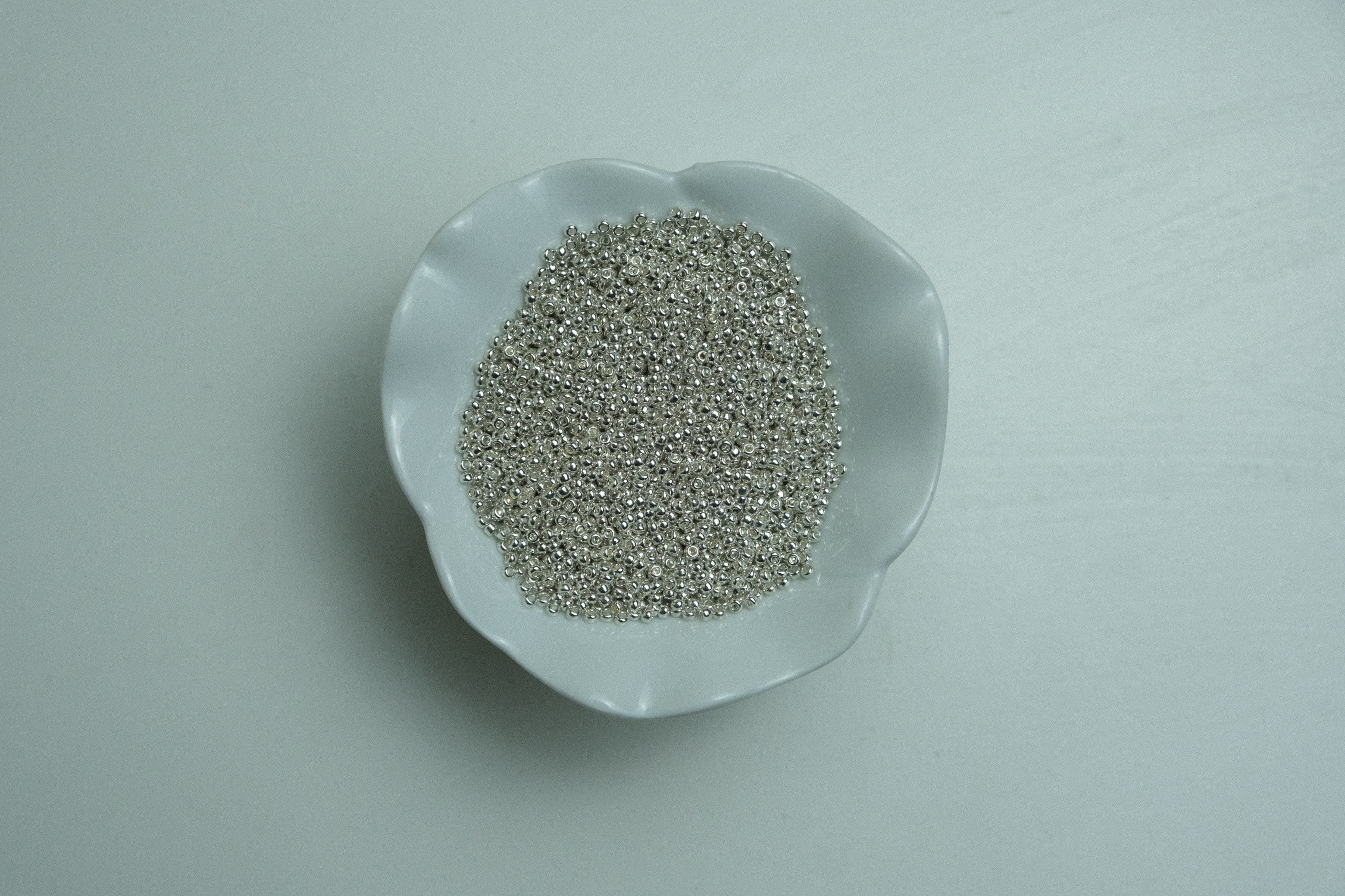 Kum Boncuk Gümüş Rengi 1.1 mm 220 gr