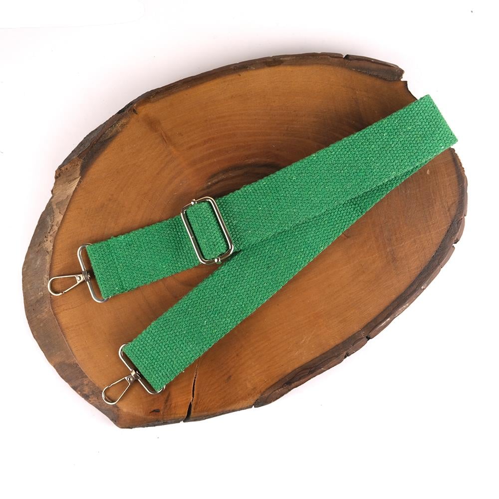 Kumaş Çanta Sapı Ayarlanabilir Çapraz Askı Model - Yeşil