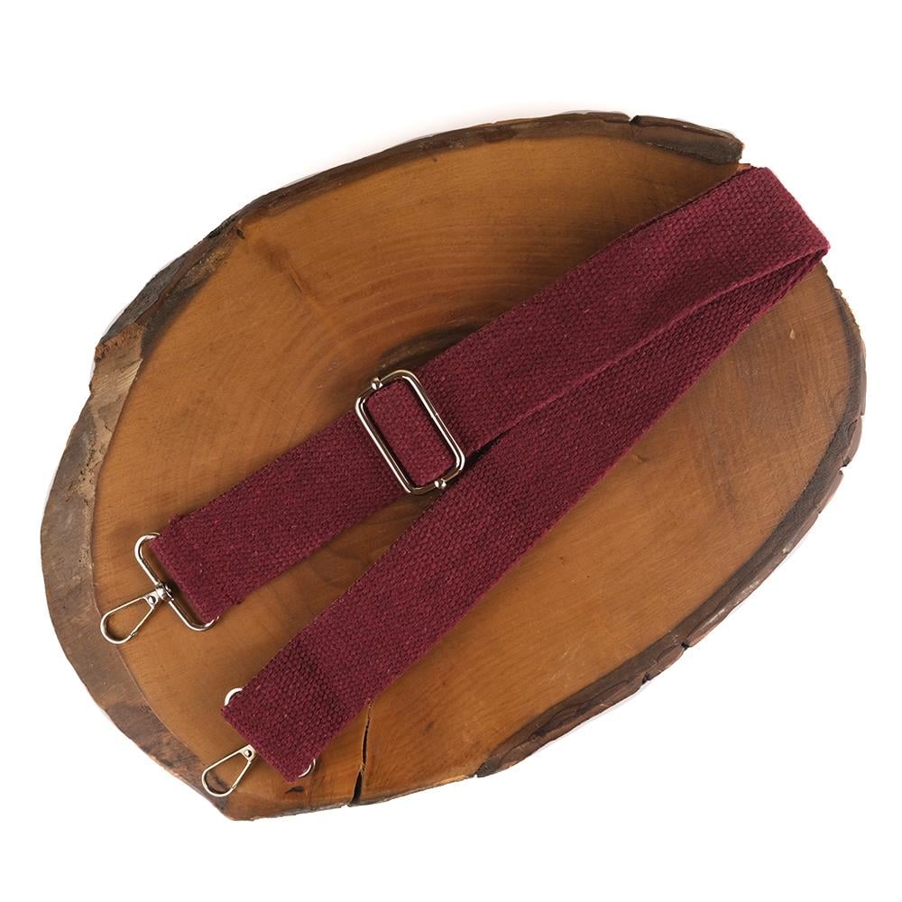 Kumaş Çanta Sapı Ayarlanabilir Çapraz Askı Model - Açık Bordo