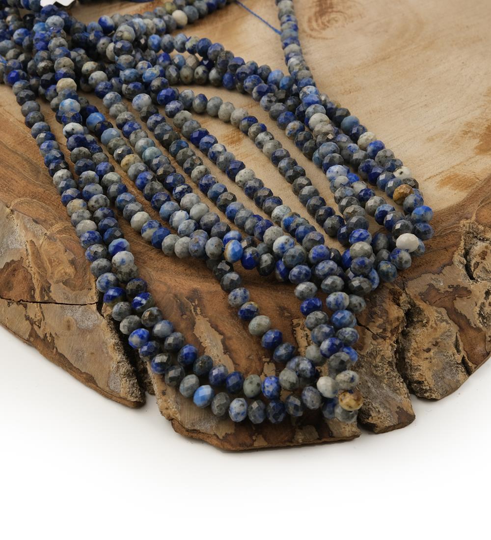 Lapis Taşı Oval Fasetli Doğal Taş Dizisi 5 mm