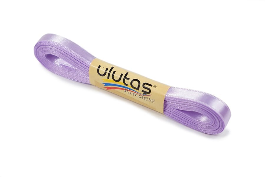 Lila Saten Kurdele 1 cm