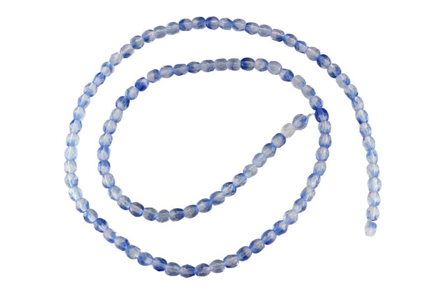 Mavi Çek Kristal Boncuk 4 mm 