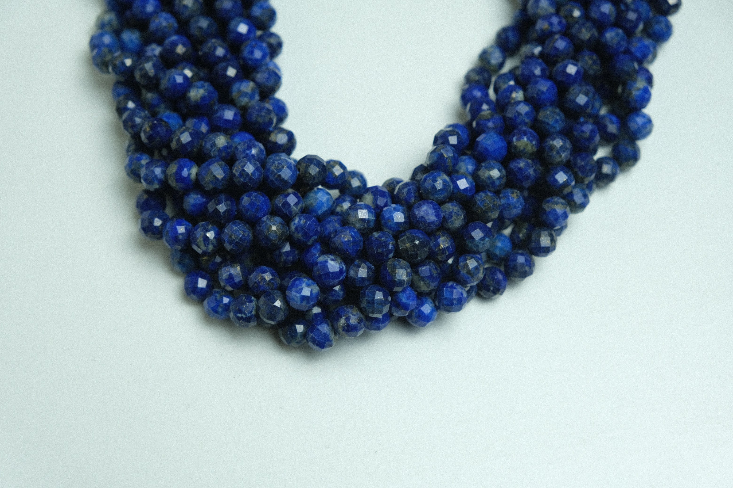 Mavi Lapis Doğaltaş Fasetli 8 mm