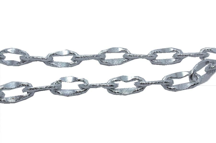 Metal Zincir 12 mm Gümüş 1 Metre Model-02