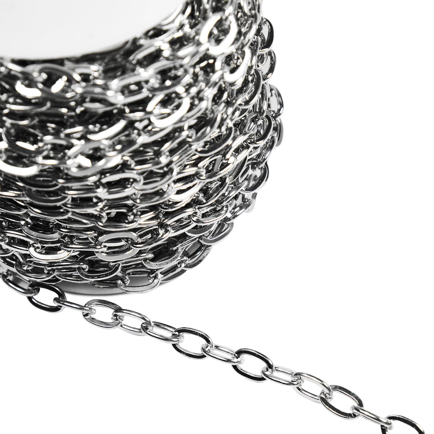 Metal Zincir 16 mm Gümüş 1 Metre Model-03