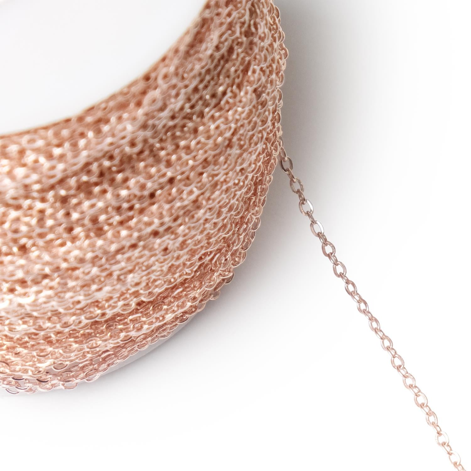 Metal Zincir 2 mm Rose 2 Metre Model-02
