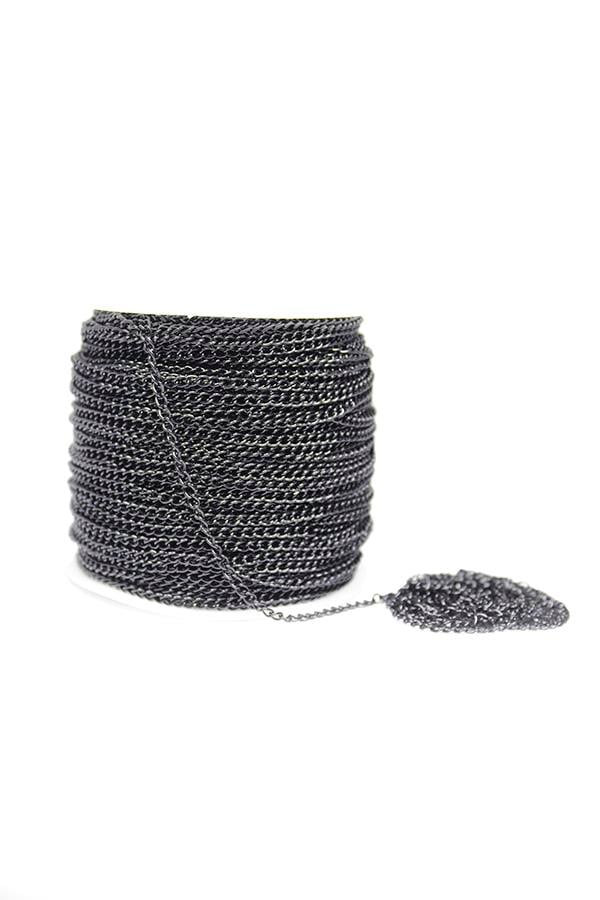 Metal Zincir 2 mm Siyah 3 Metre Model-01