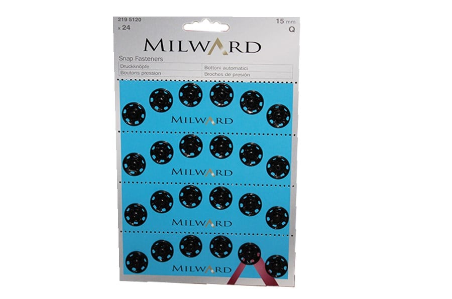 Milward Siyah Metal Çıt Çıt 