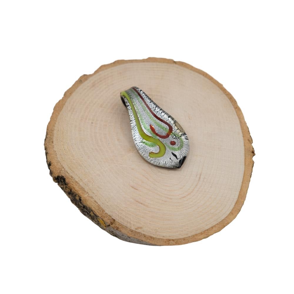 Murano El Yapımı Cam Kolye Ucu Damla Motifi