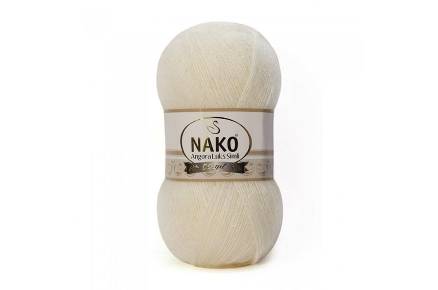 Nako Angora Luks Simli Eski Dantel-23403