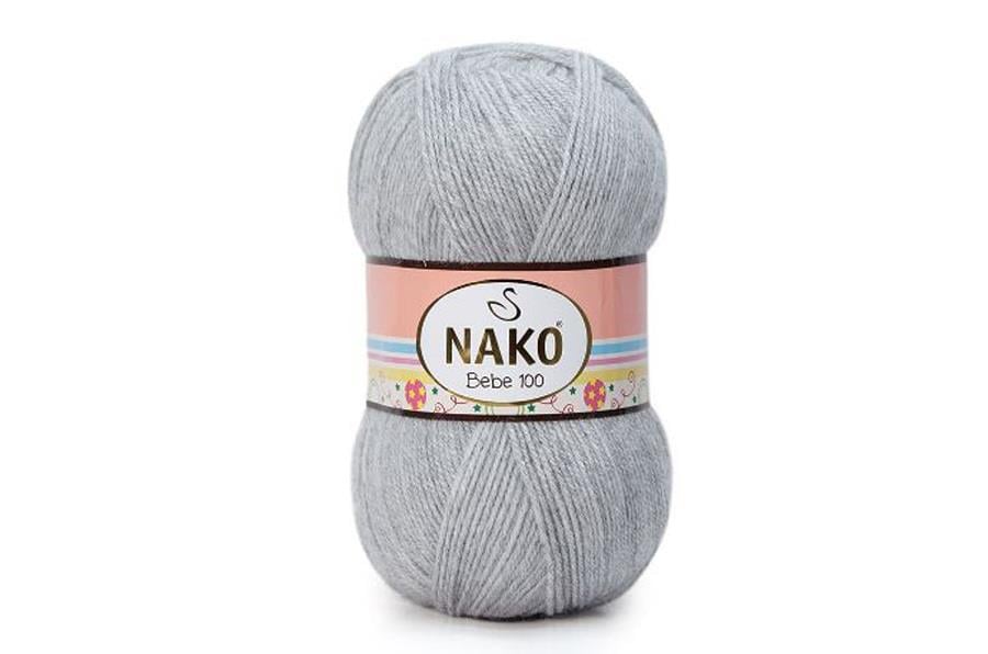 Nako Bebe 100 Açık Gri Melanj-195