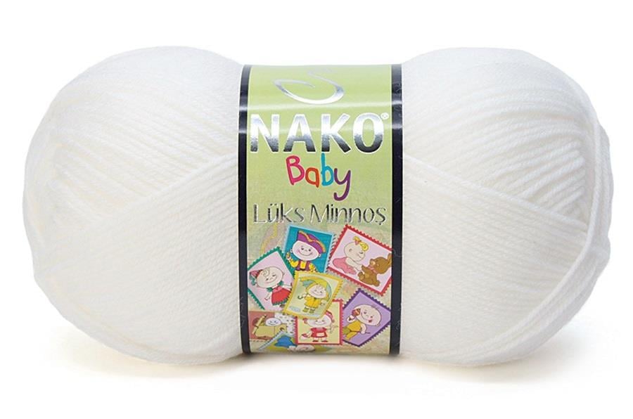 Nako Lüks Minnoş Beyaz-208