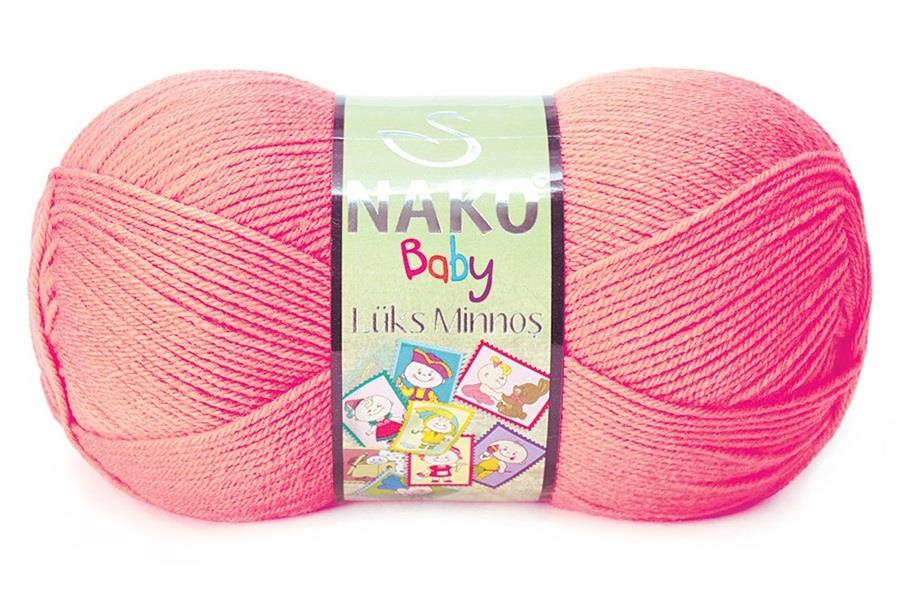 Nako Lüks Minnoş Neon Mercan-11157
