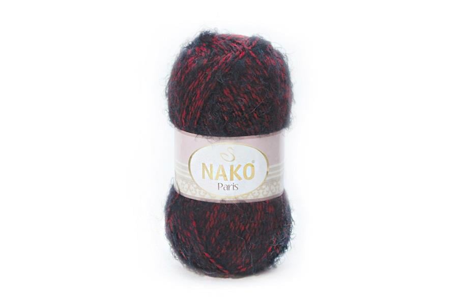 Nako Paris Kırmızı Siyah Muline-21306