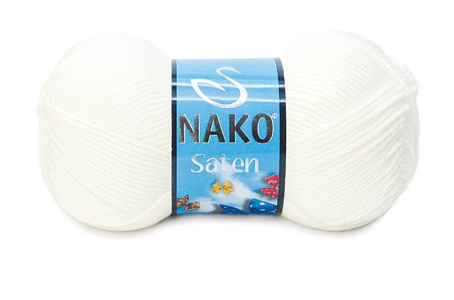 Nako Saten Beyaz-208