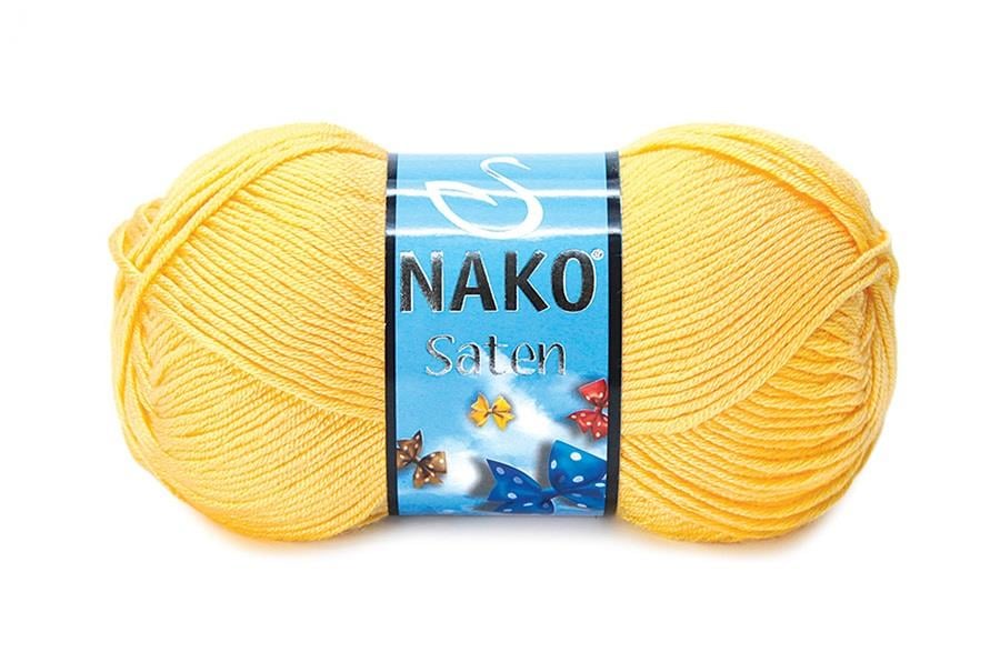Nako Saten Saman Sarı-215