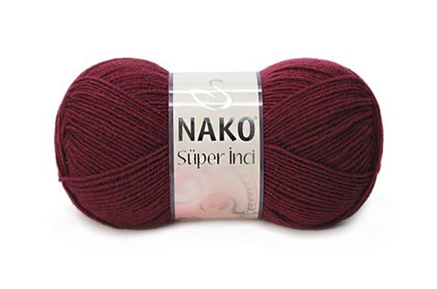 Nako Süper İnci Bordo-999
