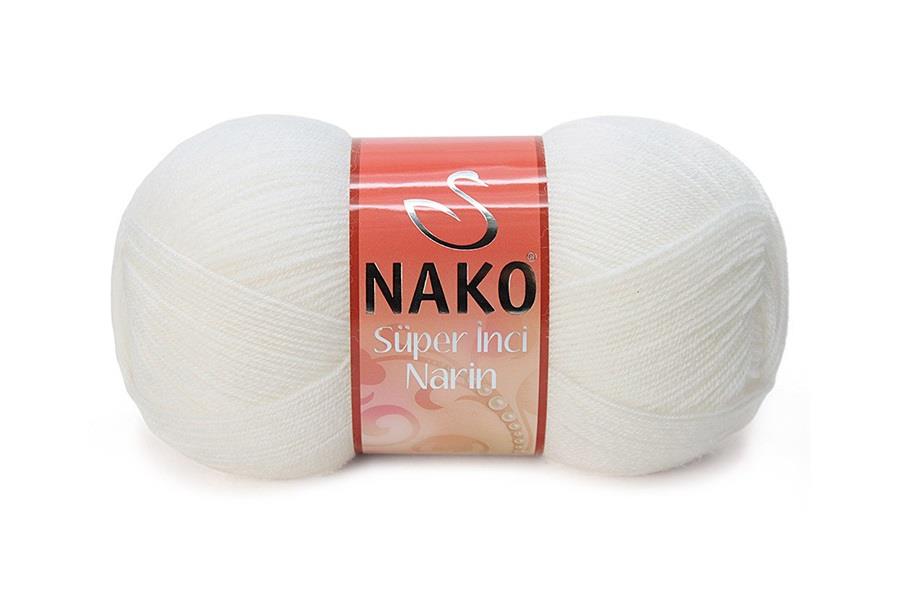 Nako Süper İnci Narin Beyaz-208