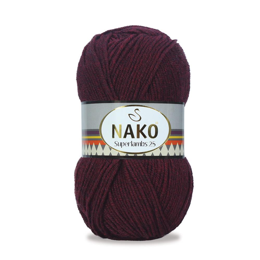 Nako Superlambs 25 Bordo Melanj 1402
