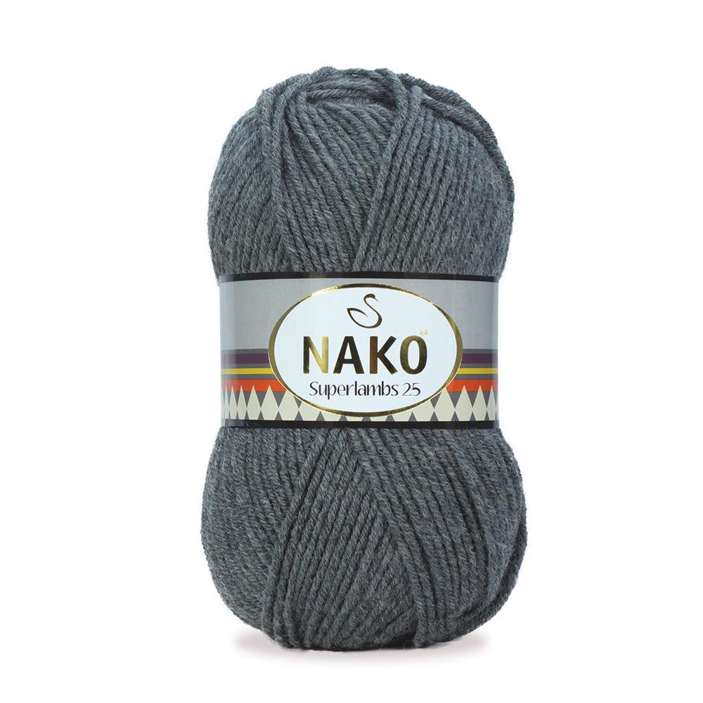 Nako Superlambs 25 Koyu Gri Melanj 790