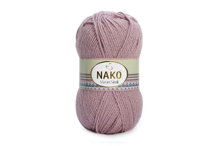 Nako Vizon Simli Vintaj Pembe-1429