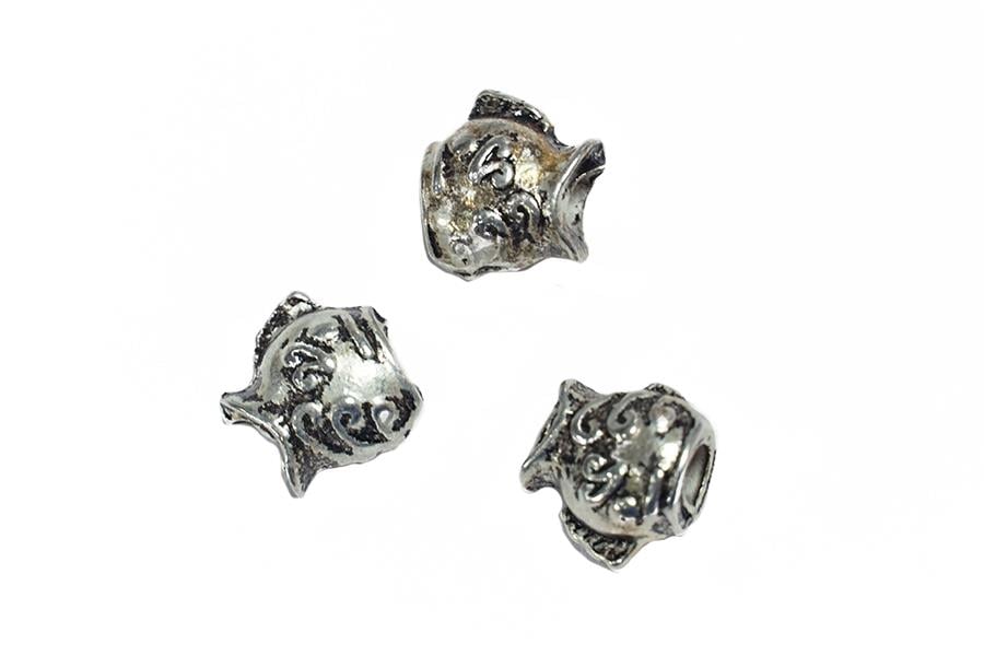 Nikel Rengi Metal Balık Figürü