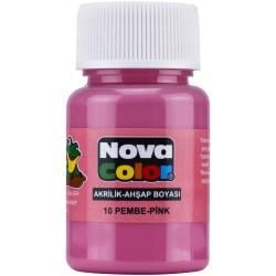 Nova Color Akrilik Boya Şişe 30 Cc Pembe
