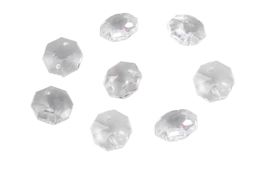 Octagon Kristalize Plastik Avize Taşı