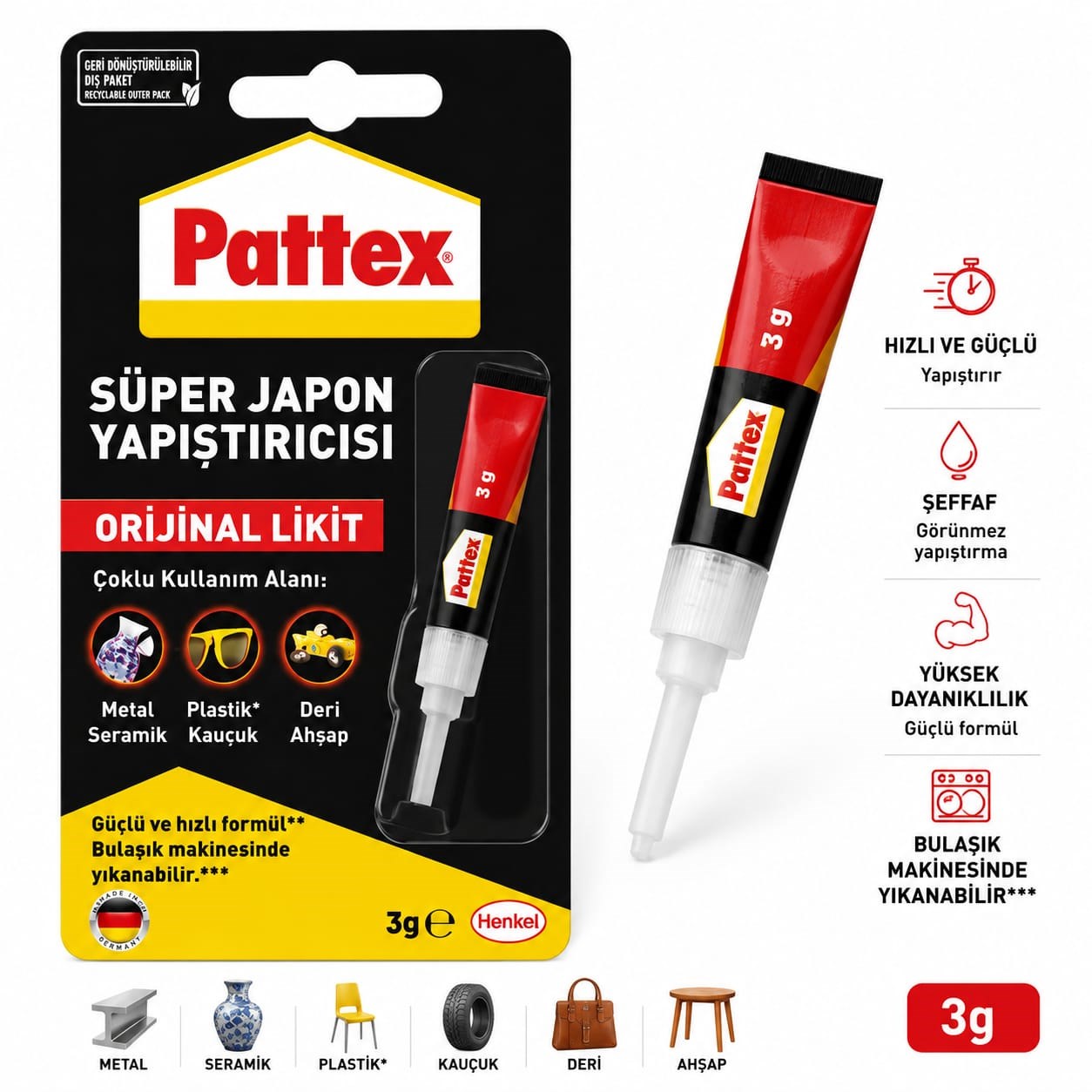 Pattex Süper Japon Yapıştırıcı 3 gr