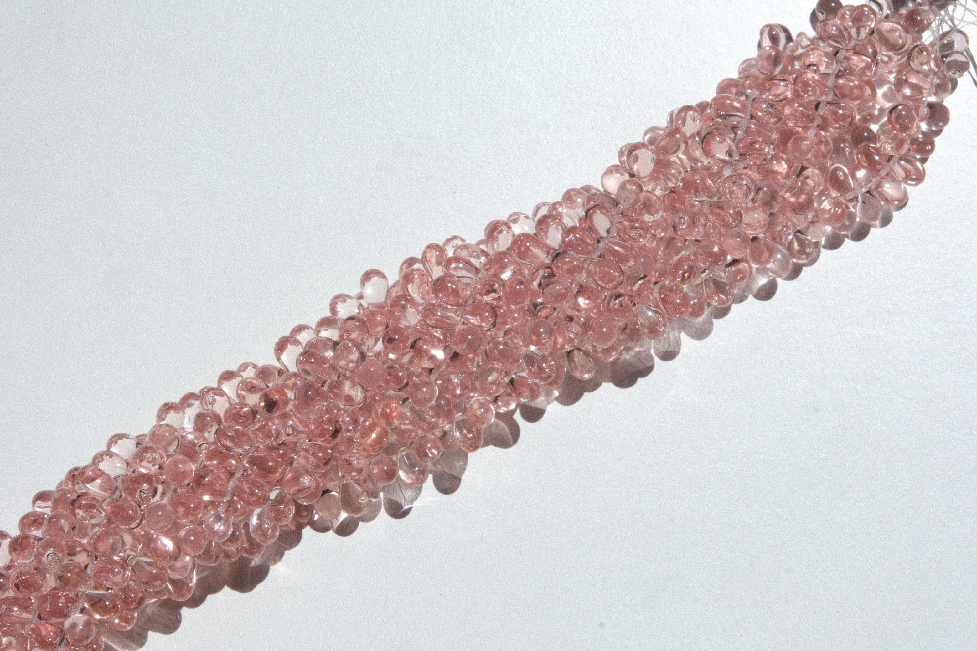 Pembe Damla Cam Boncuk