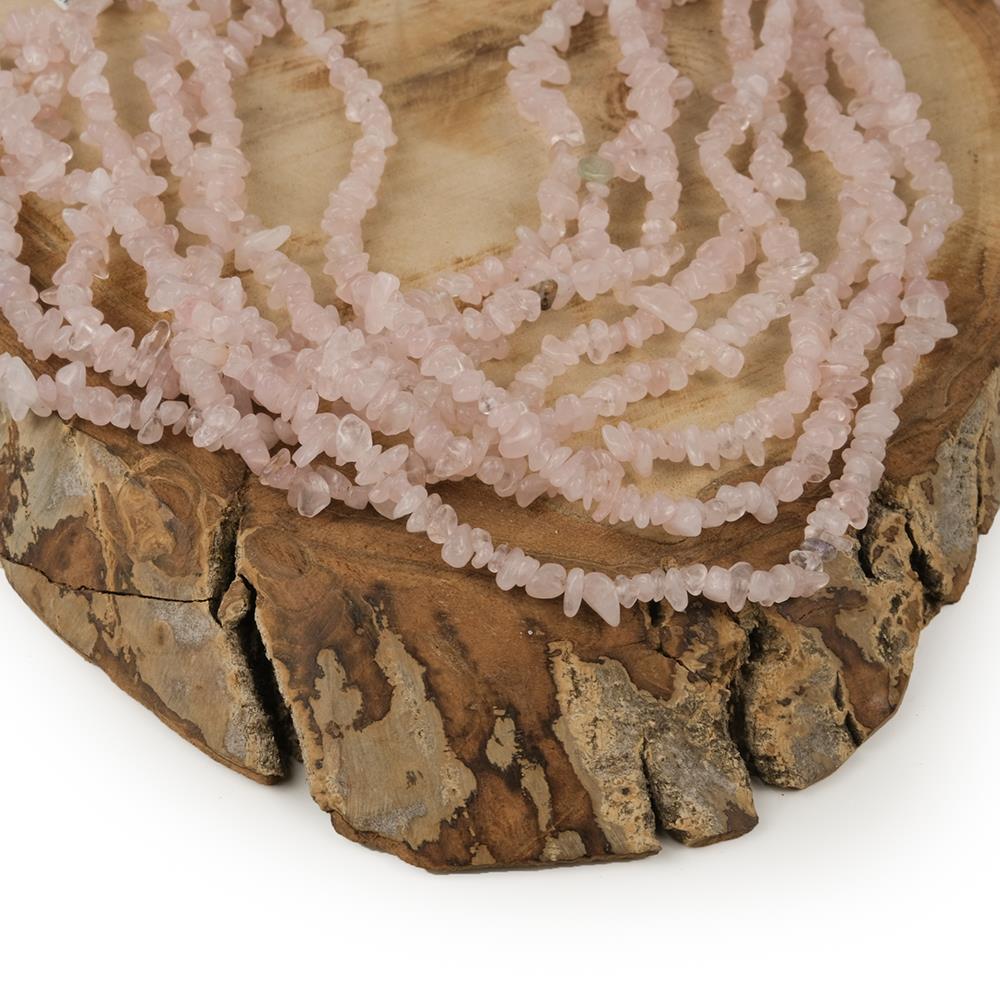 Pembe Kuvars Taşı Kırık Doğal Taş Dizisi