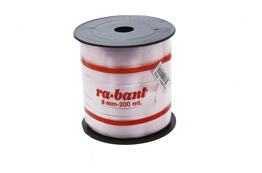 Pembe Renk Şerit Rafya