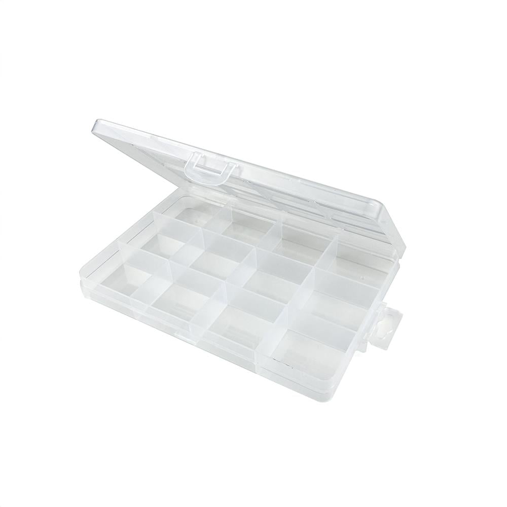 Plastik Hobi ve Boncuk Kutusu Organizer Düzenleyici - 12 Bölmeli (15 x 10 cm)
