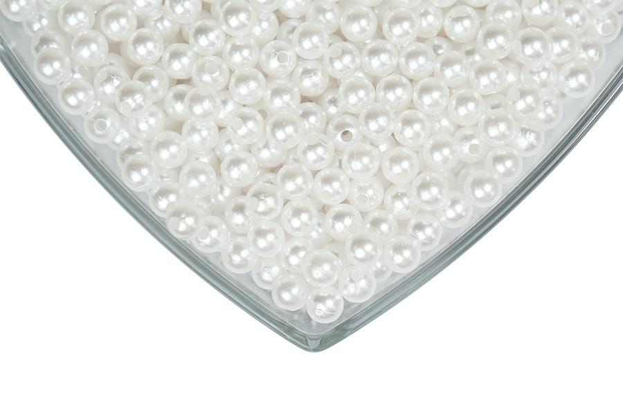Plastik İnci Beyaz 6 mm 500 gr