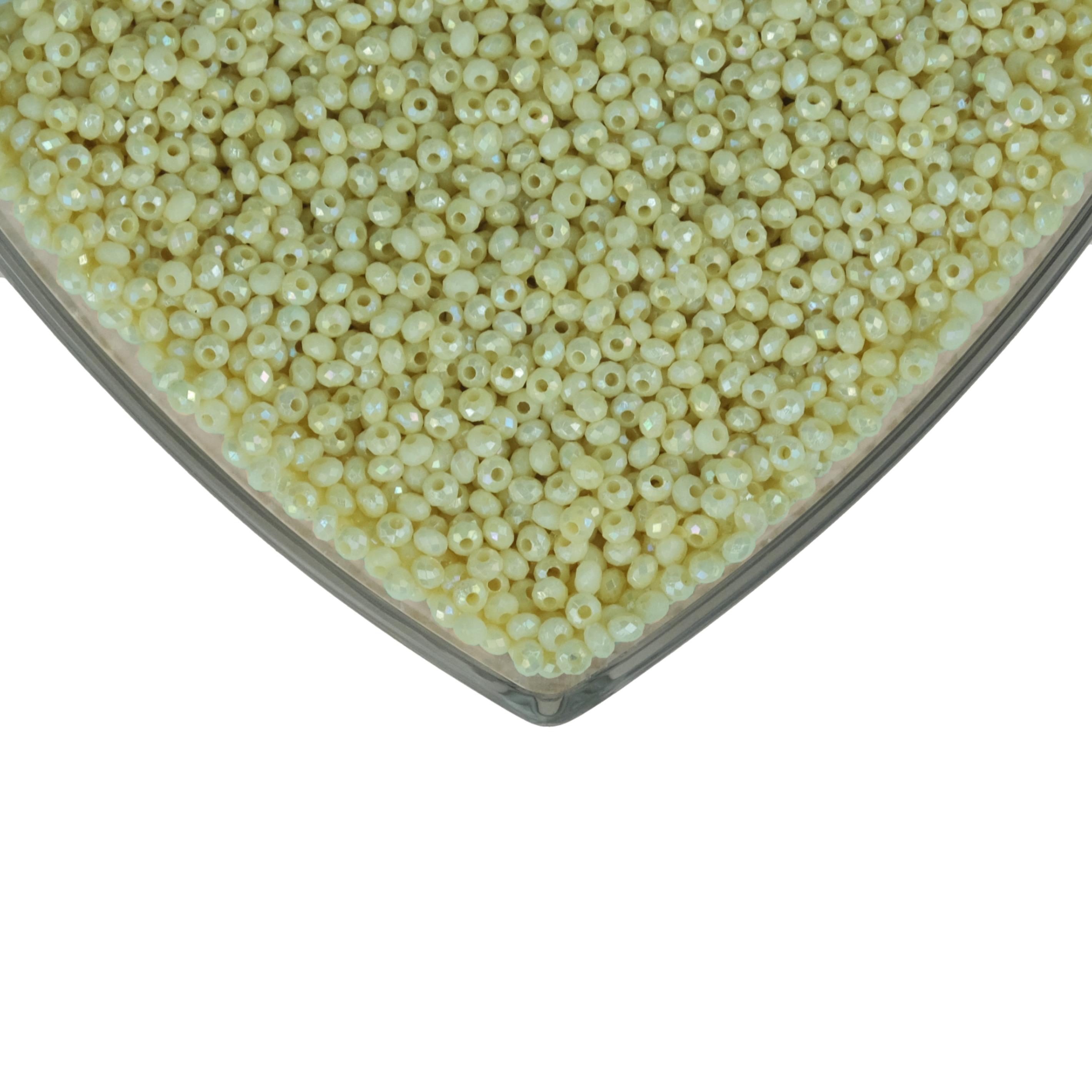 Plastik Kristal Boncuk 50 gr Limon Sarı