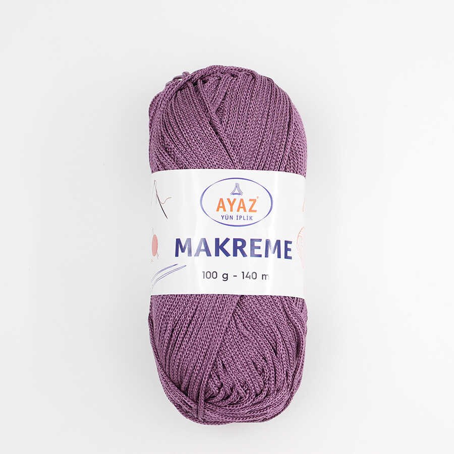 Polyester Makrome El Örgü İpi 100 gr-Lila
