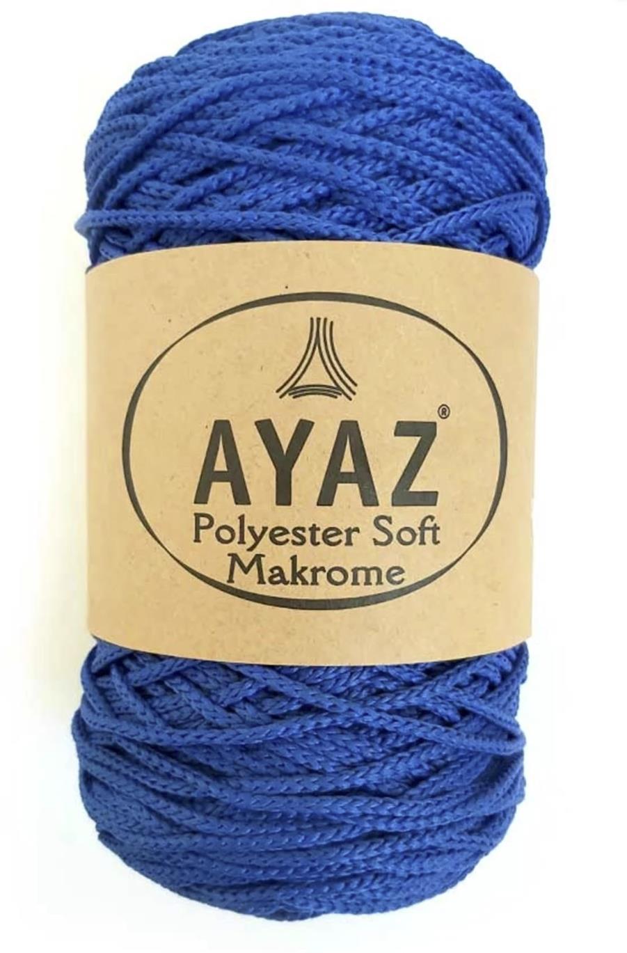Polyester Soft Makrome İpi 1133 Saks Mavi 