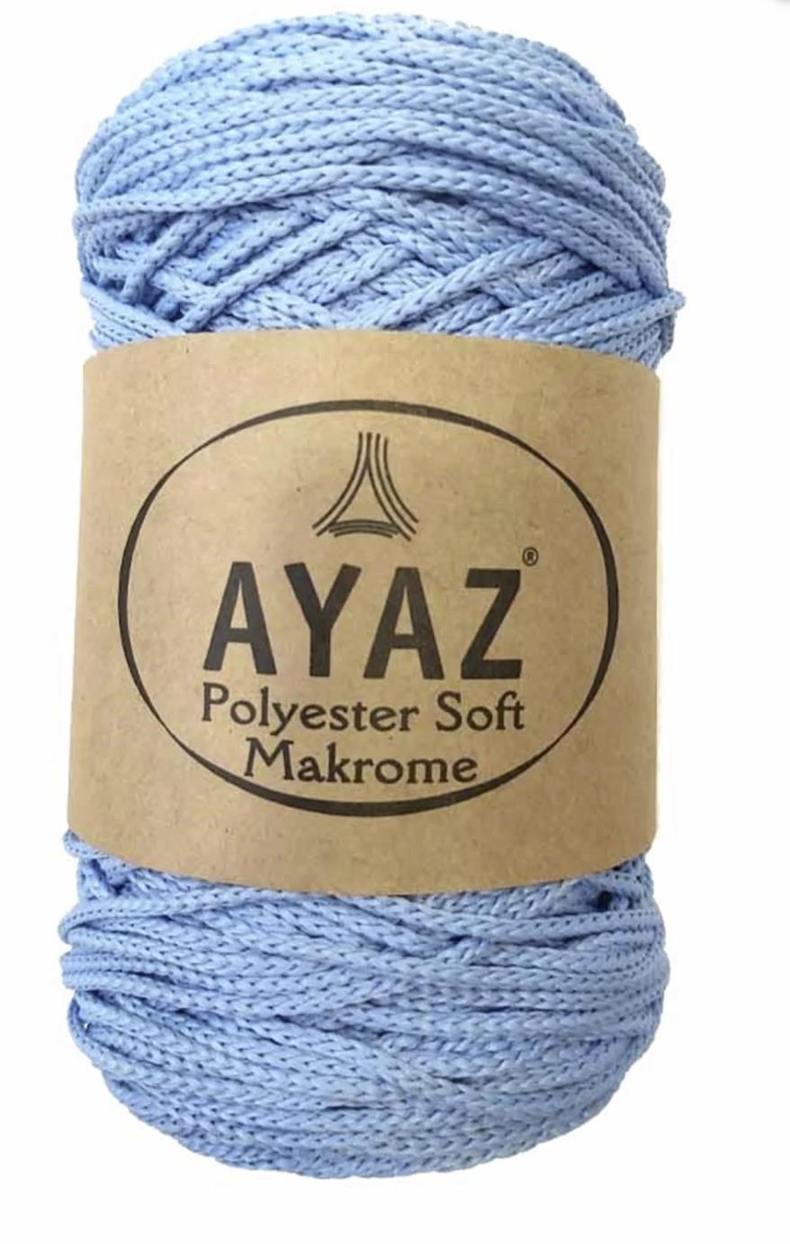 Polyester Soft Makrome İpi 1214 Bebe Mavi 