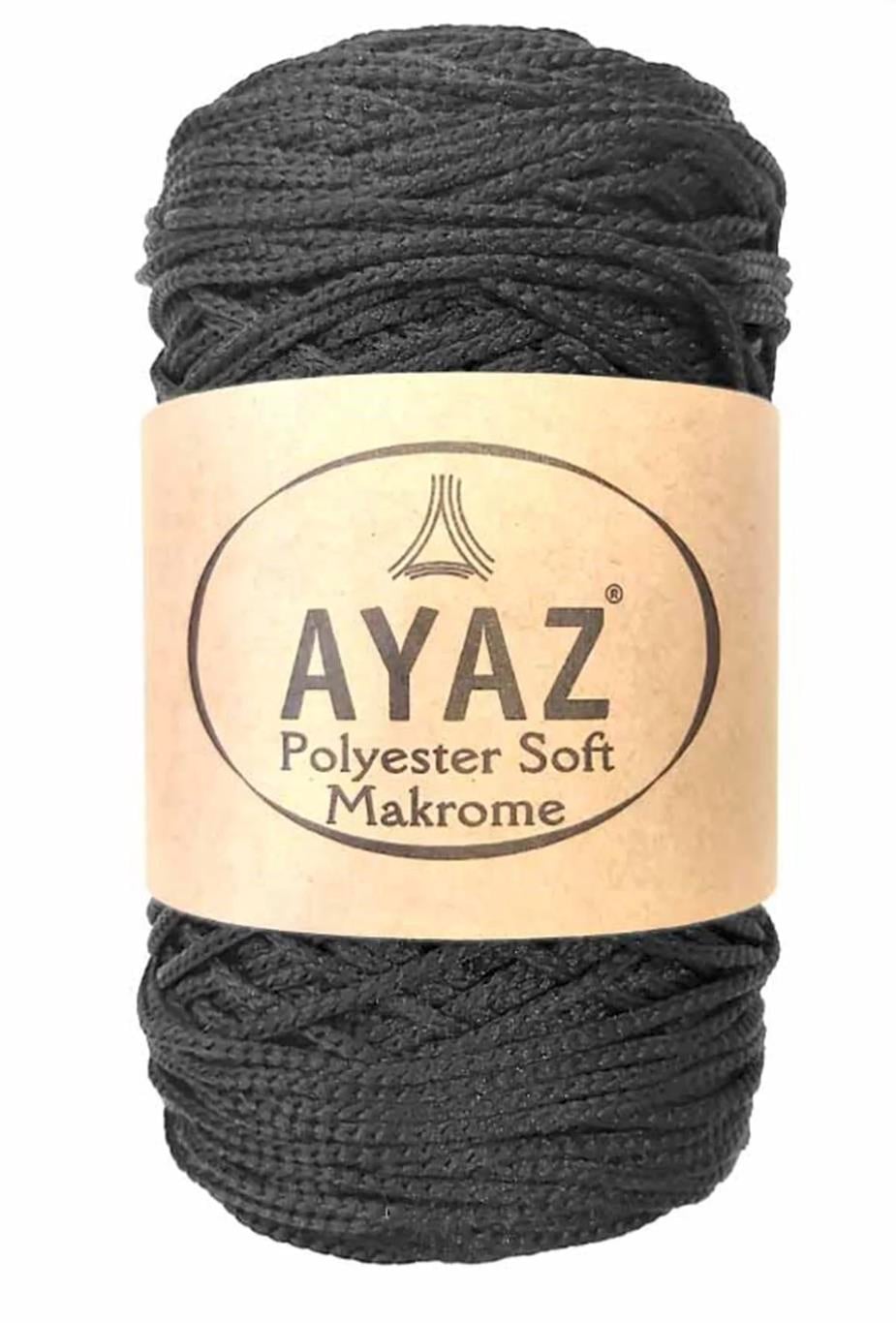 Polyester Soft Makrome İpi 1217 Siyah