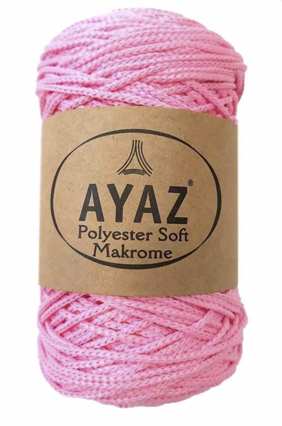 Polyester Soft Makrome İpi 1229 Pembe