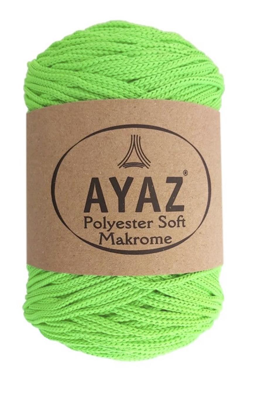 Polyester Soft Makrome İpi 1395 Neon Yeşili