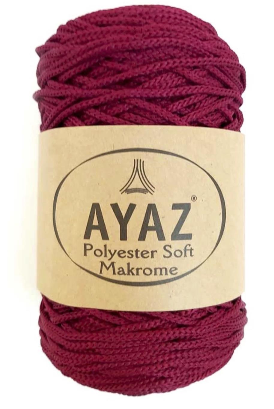 Polyester Soft Makrome İpi 1999 Bordo