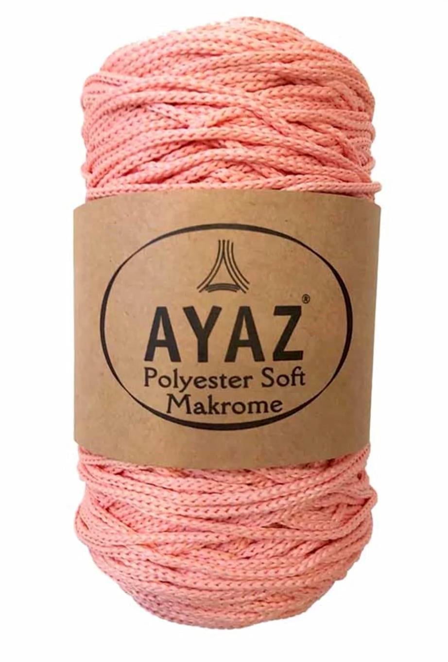 Polyester Soft Makrome İpi 2292 Somon 
