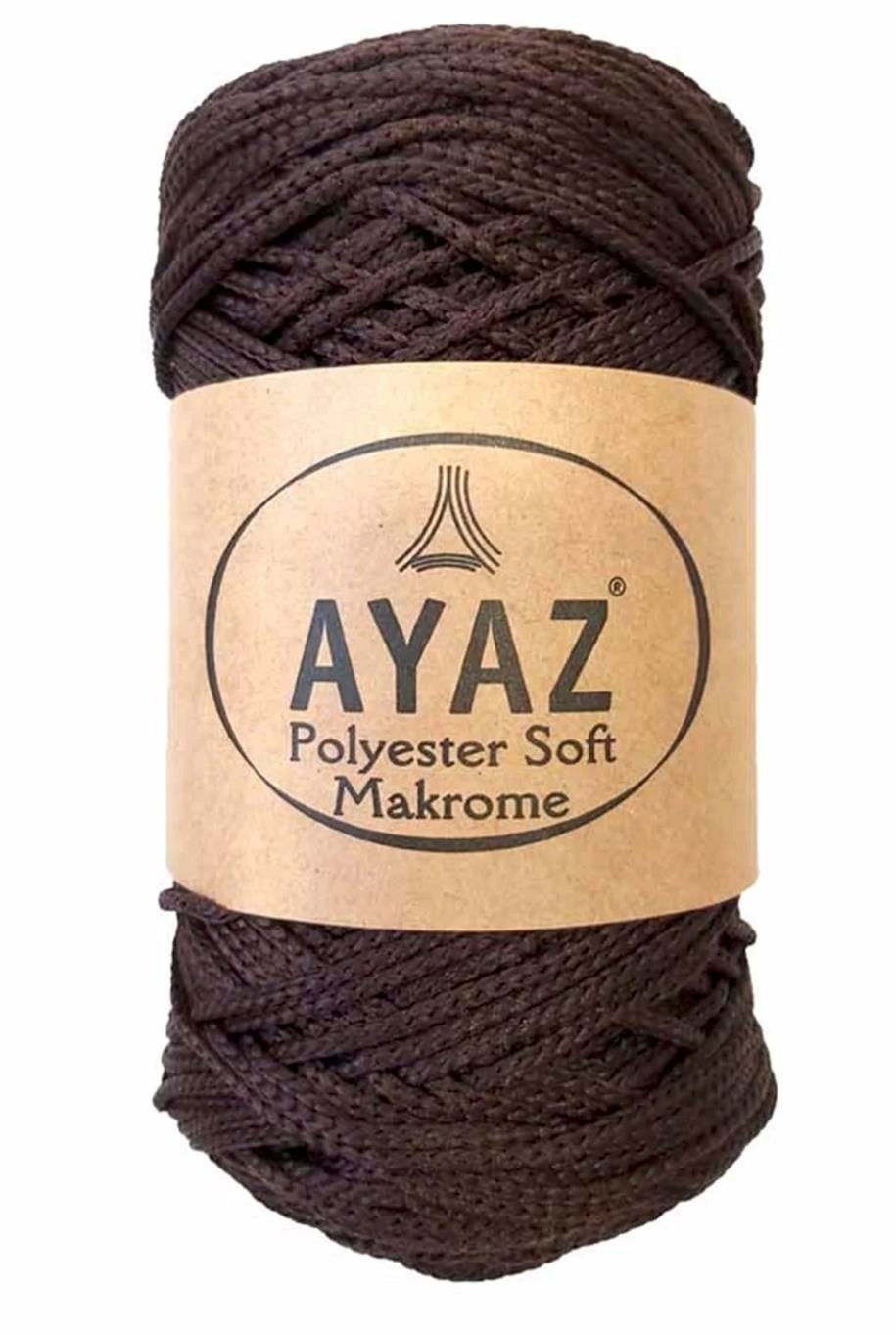 Polyester Soft Makrome İpi 6195 Kahve 