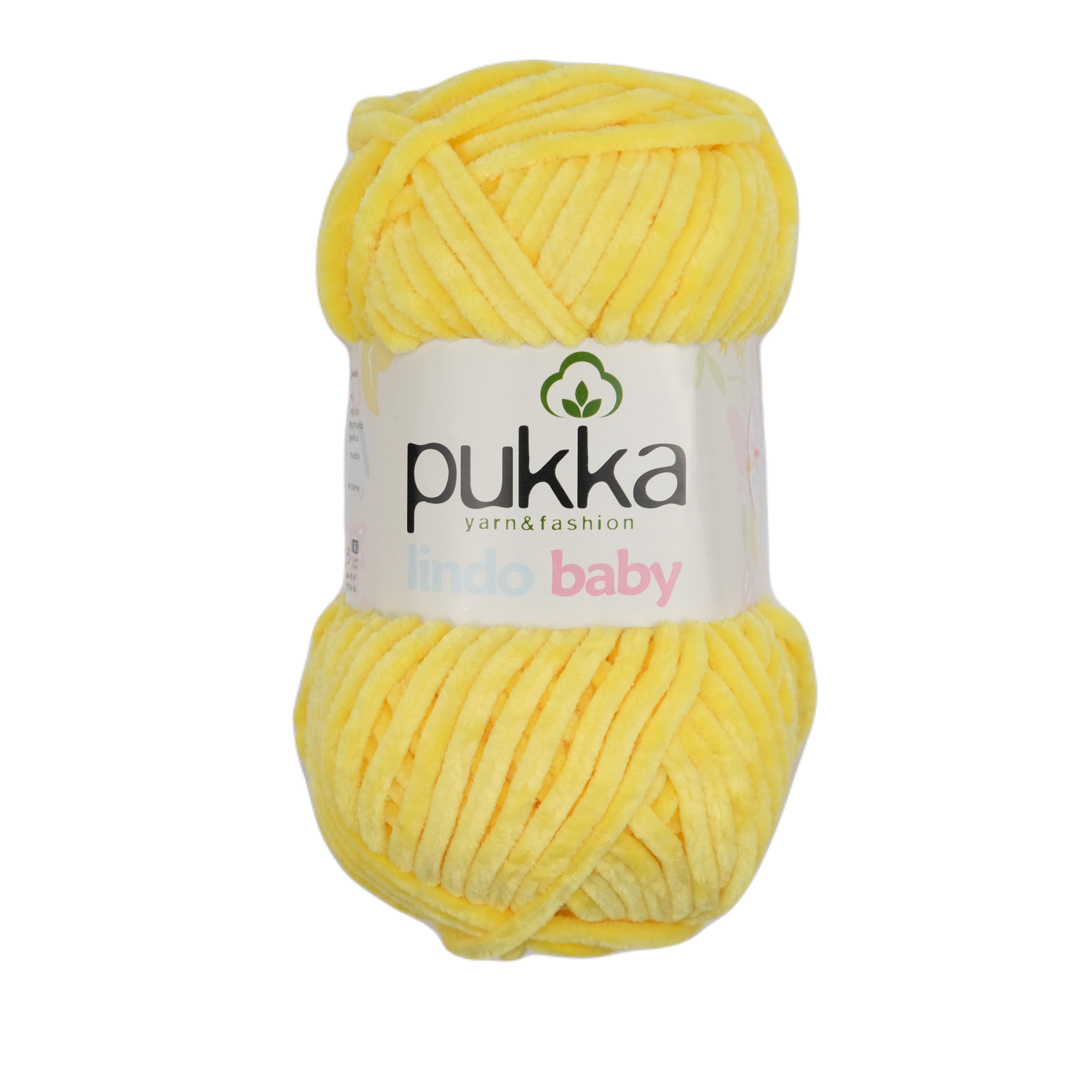 Pukka Lindo Baby Kadife İp Canlı Sarı 70909